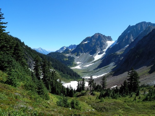 Looking east from Cascade Pass