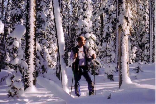 Me  on skis